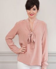 Pussy bow blouse