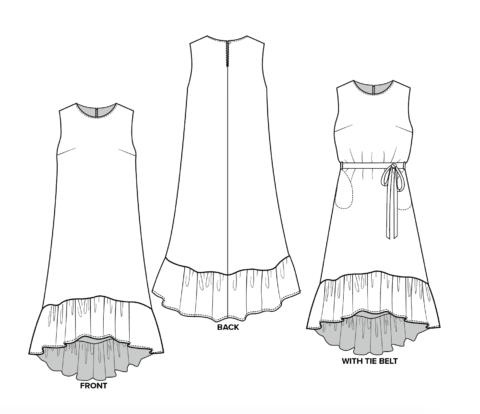 Sole Summer Dress Sewing Pattern - Sew This Pattern - Online sewing shop Sole Summer Dress Sewing Pattern - Sew This Pattern - Online sewing shop