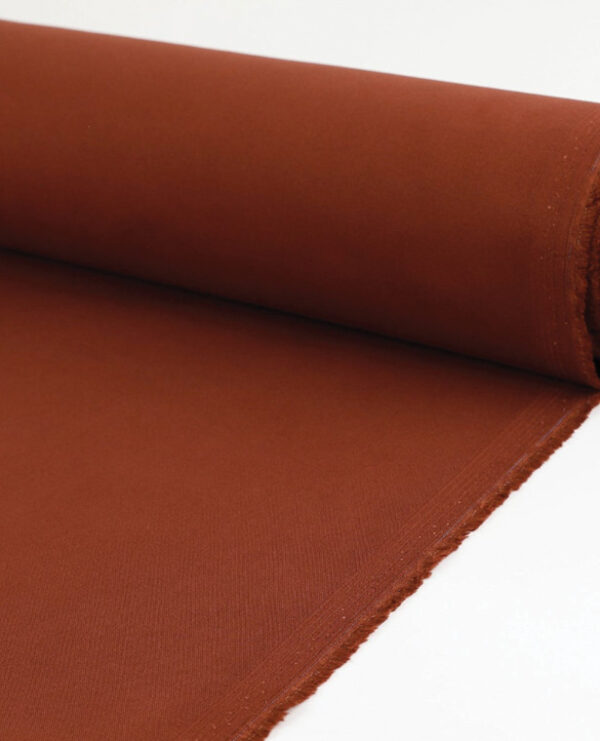Narrow Stretch Cotton Twill Rust - Sew This Pattern - Online sewing shop
